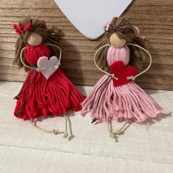 Macrame dolls set of 2 - Picture 2 of 13